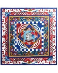 Dolce & Gabbana - Carretto Patterned Scarf - Lyst