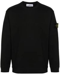Stone Island - Logo-Patch Sweatshirt - Lyst