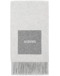 Jacquemus - Logo Detailed Fringed Edge Scarf - Lyst