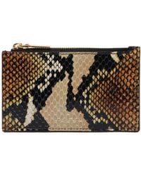 McQueen - Printed Zipped Card Holder - Lyst