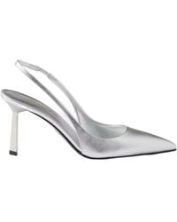 Prada - Printed Leather Slingback Pumps - Lyst