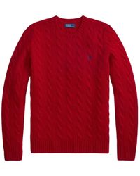 Polo Ralph Lauren - Cable-Knit Wool-Cashmere Crewneck Sweater - Lyst