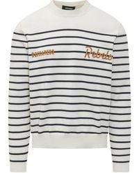 DSquared² - Logo Detailed Striped Jumper - Lyst