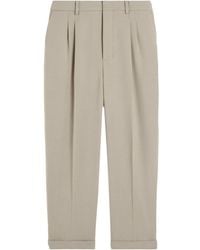 Ami Paris - Pleat Detailed Tapered Trousers - Lyst