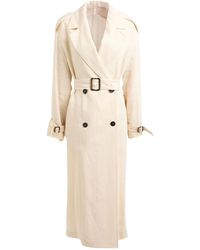 Max Mara - Linen Trench Coat - Lyst