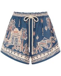 ALÉMAIS - Acacia Printed Drawstring Shorts - Lyst