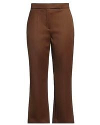 Tory Burch - High-Waisted Straight-Leg Wool Pants - Lyst