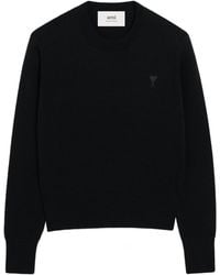 Ami Paris - De Coeur Wool Sweater - Lyst