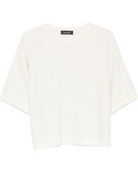 Fabiana Filippi - Boxy Short-Sleeve Knitted Top - Lyst