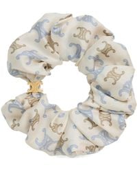 Celine - Triomphe Couture Scrunchy - Lyst