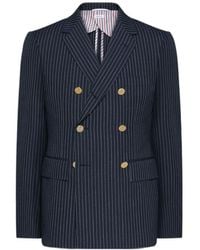 Thom Browne - Pinstripe Wool Blazer - Lyst
