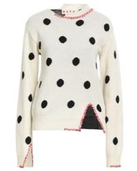 Marni - Wool Round Neck Knitwear - Lyst