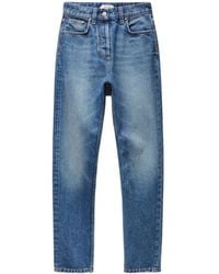 Versace - High Waist Straight-Leg Jeans - Lyst