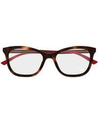Gucci - Eyewear Rectangle Frame Glasses - Lyst