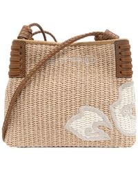 Etro - Logo Embroidered Interwoven Crossbody Bag - Lyst