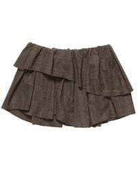 Acne Studios - Short Pleated Skirt - Lyst