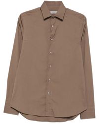 Canali - Spread-Collar Long-Sleeve Shirt - Lyst