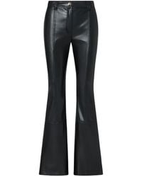 Liu Jo - Faux Leather Wide-Leg Casual Trousers - Lyst