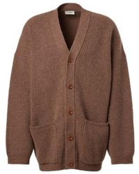 Lemaire - Oversized Ribbed-Knit Wool Cardigan - Lyst