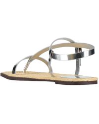 FARM Rio - Metallic Leather Sandals - Lyst