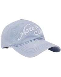 Acne Studios - Logo-Embroidered Cotton Cap - Lyst