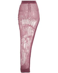 Rick Owens - Minimalist Knit Pencil Skirt - Lyst
