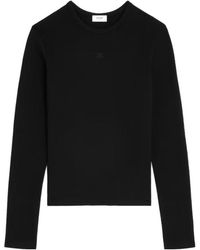 Celine - Triomphe Long-Sleeved T-Shirt - Lyst