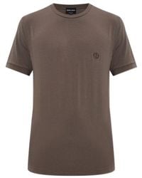 Giorgio Armani - Embroidered Logo T-Shirt - Lyst