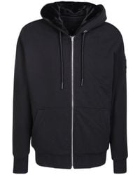 Moose Knuckles - Logo-Plaque Drawstring Zipped Hoodie - Lyst