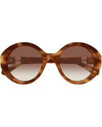 Chloé - Chloé Eyewear Round Frame Sunglasses - Lyst