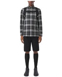 Burberry - Button-Down Checked Shirt - Lyst
