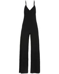 Norma Kamali - Plunging V-Neck Jumpsuit - Lyst