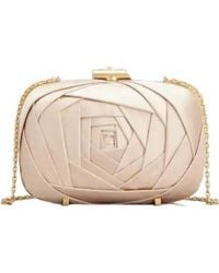 Roger Vivier - Pleated Satin Clutch Bag - Lyst