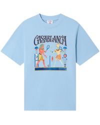 CASABLANCA - Egyptian Tennis Match Short Sleeve T-Shirt - Lyst