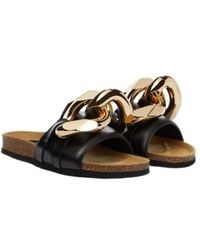 JW Anderson - Embellished Leather Slides - Lyst