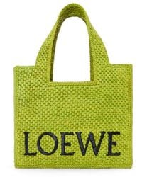 Loewe - Logo Woven Shoulder Bag - Lyst