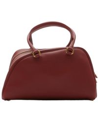 Burberry Large Shield Twin Bowling Bag in Black | Lyst
