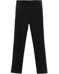 The Attico - The Pressed Crease Embellished Trousers - Lyst