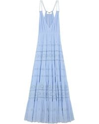 Celine - Embroidered Long Dress - Lyst