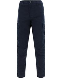 Stone Island - Logo Patch Cargo Pants - Lyst