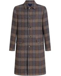 Etro - Single-Breasted Plaid-Check Coat - Lyst