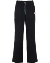 CASABLANCA - Logo Embroidered Flared Pants - Lyst