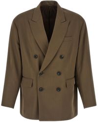 Ssstein - Oversized Double-Breasted Blazer - Lyst