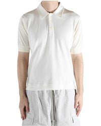 Dries Van Noten - Short Sleeved Knitted Polo Shirt - Lyst