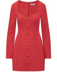 Rebecca Vallance - Cameron Button-Front Mini Dress - Lyst