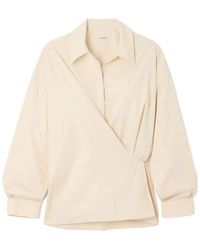 Lemaire - Gather Detailed Buttoned Shirt - Lyst