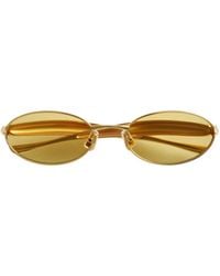 Bottega Veneta - Eyewear Sardine Oval Sunglasses - Lyst