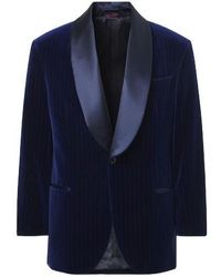 Brunello Cucinelli - Pinstripe Cotton Velvet Tuxedo Jacket - Lyst