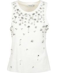 Jonathan Simkhai - Embellished Sleeveless Top - Lyst