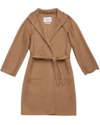 Max Mara - Lilia Belted Long-Sleeved Coat - Lyst